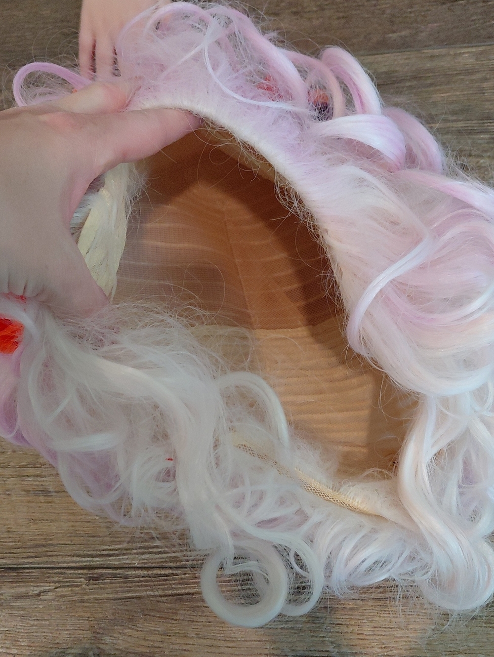 Halloween Purple White Floral Wig - Picture 3 of 4